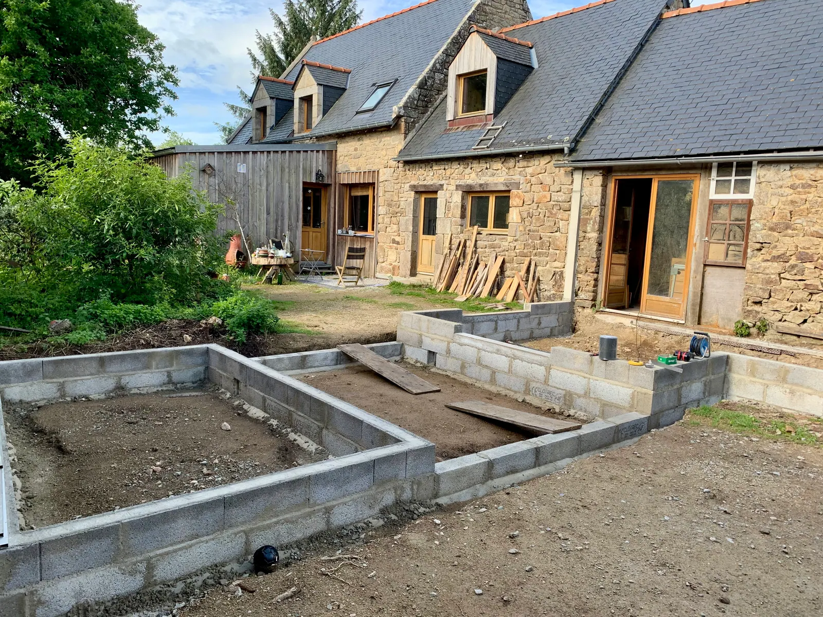 Extension ossature bois à Locoal-Mendon — photo 1