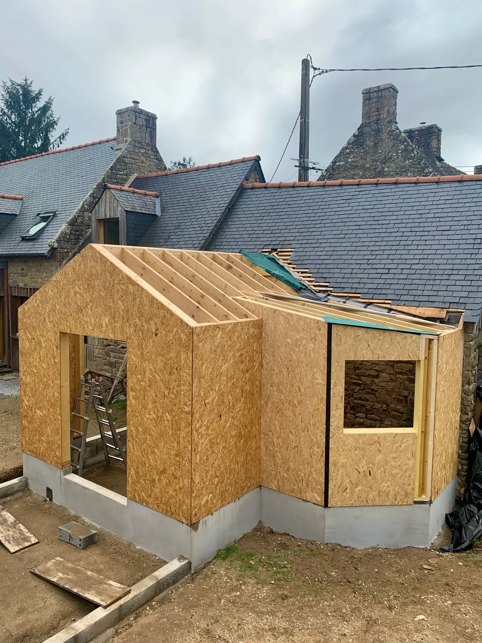 Extension ossature bois à Locoal-Mendon — photo 3