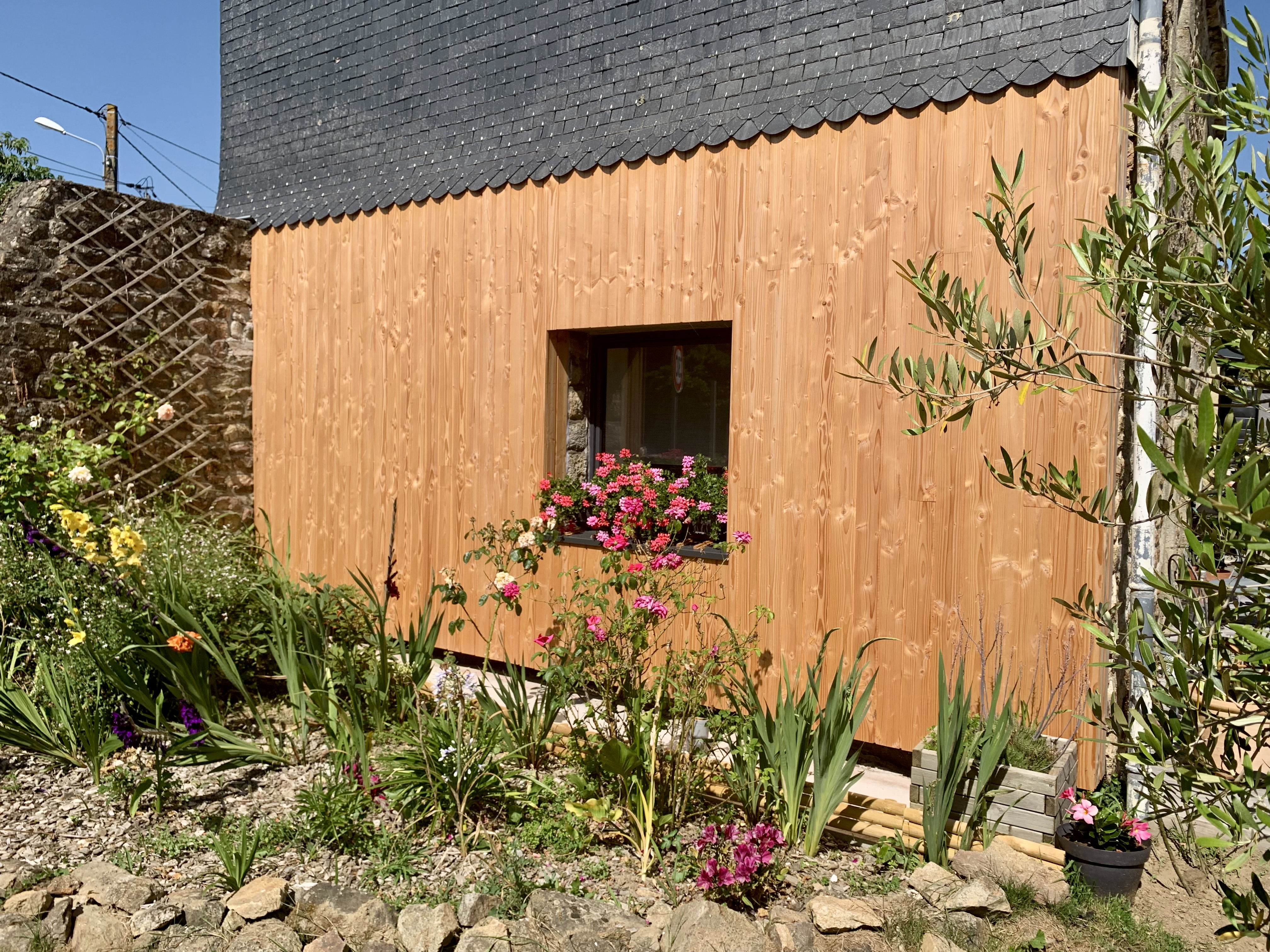 ITE & Bardage Douglas à Locoal-Mendon