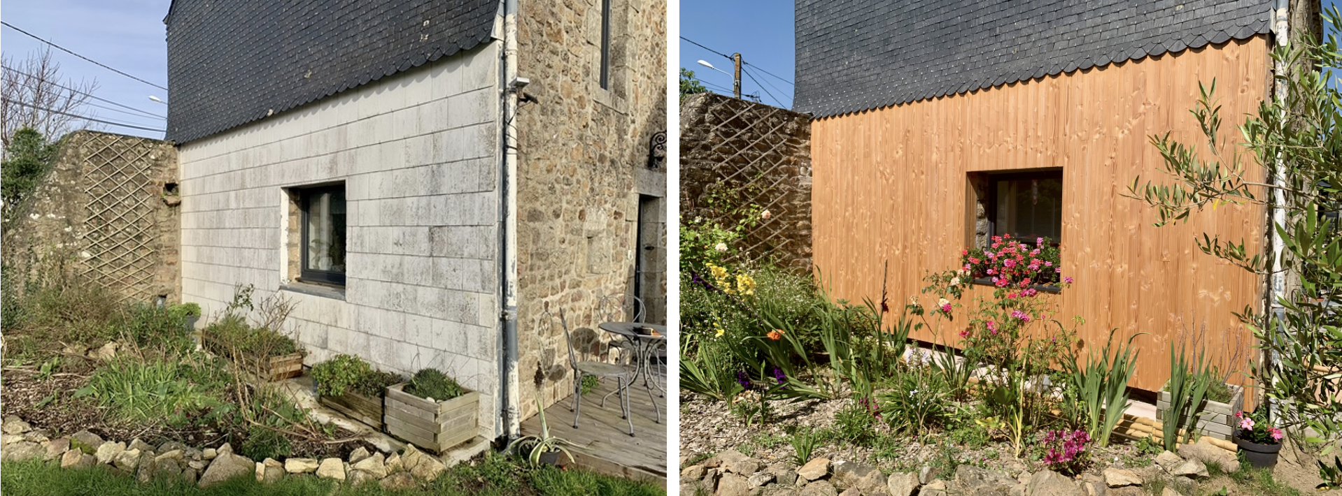 ITE & Bardage Douglas à Locoal-Mendon