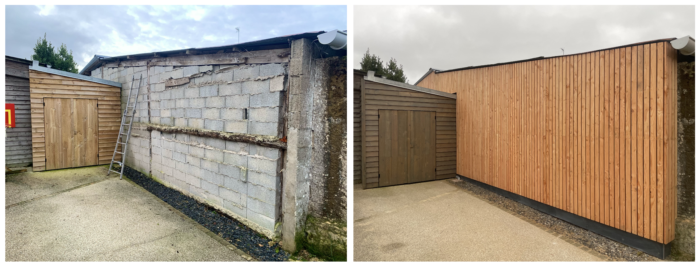 Bardage claire-voie à Locoal-Mendon